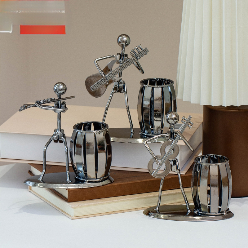 Rankų darbo kaltinio geležies rašiklio laikiklis, rankų darbo, namų dekoracijos, svetainės stalviršis, sandėlyje, didmeninė prekyba