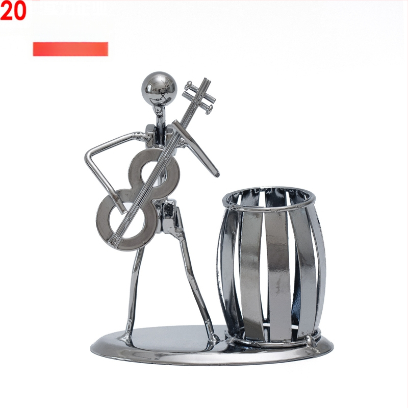 Rankų darbo kaltinio geležies rašiklio laikiklis, rankų darbo, namų dekoracijos, svetainės stalviršis, sandėlyje, didmeninė prekyba