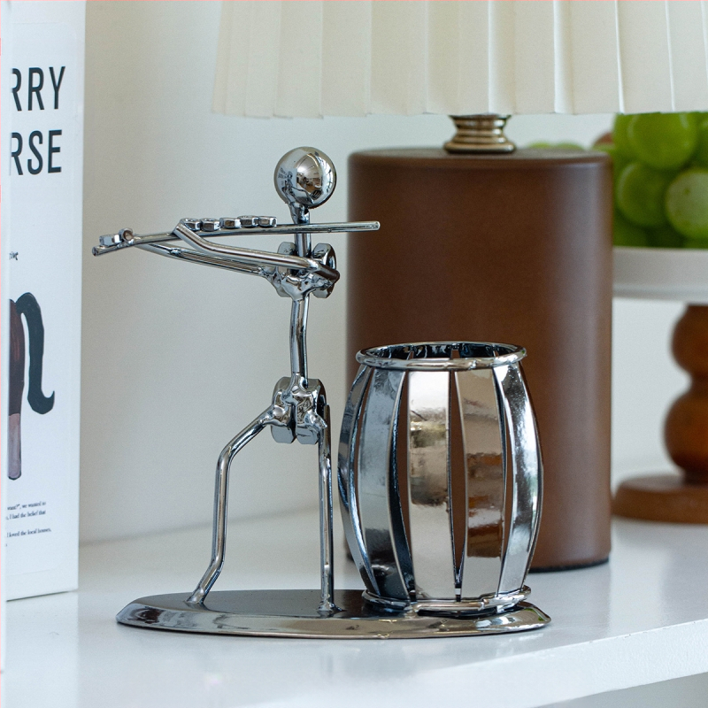 Rankų darbo kaltinio geležies rašiklio laikiklis, rankų darbo, namų dekoracijos, svetainės stalviršis, sandėlyje, didmeninė prekyba