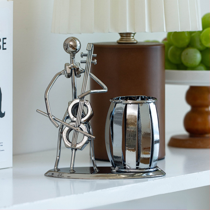 Rankų darbo kaltinio geležies rašiklio laikiklis, rankų darbo, namų dekoracijos, svetainės stalviršis, sandėlyje, didmeninė prekyba