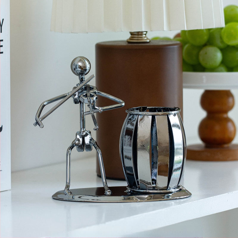 Rankų darbo kaltinio geležies rašiklio laikiklis, rankų darbo, namų dekoracijos, svetainės stalviršis, sandėlyje, didmeninė prekyba