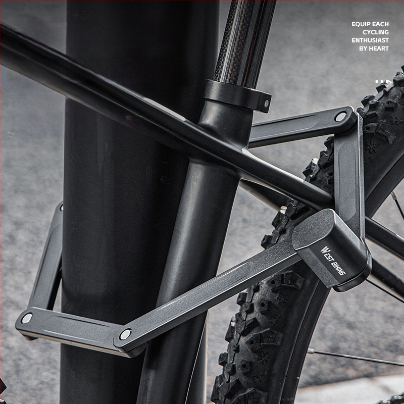 Vakarų motociklininko kalnų dviračio užraktas dviračio sulankstoma spyna kelio automobilio užraktas motociklo elektrinio automobilio užraktas apsaugos nuo vagystės įranga