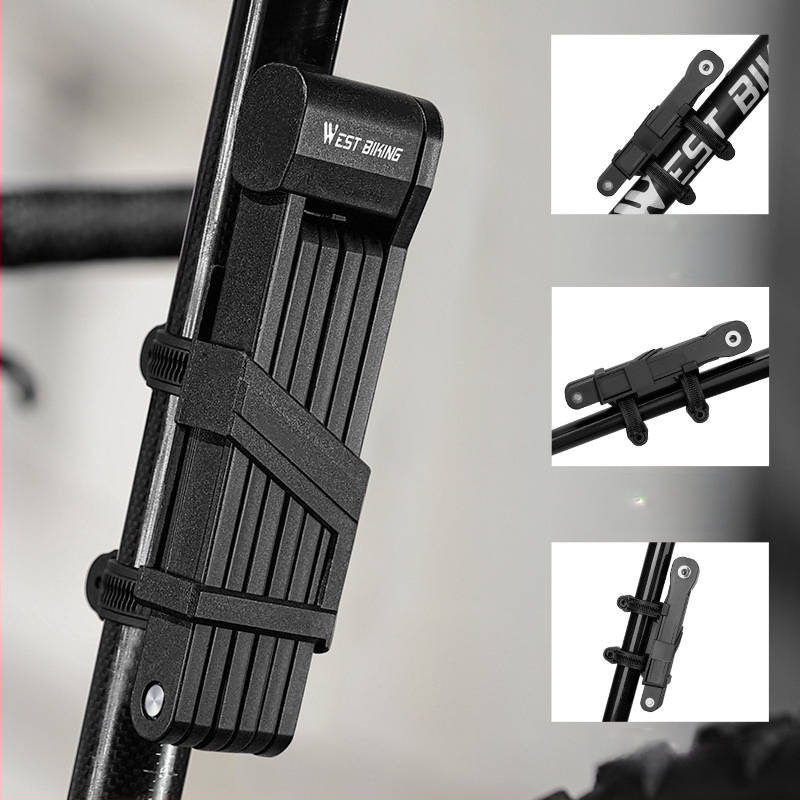 Vakarų motociklininko kalnų dviračio užraktas dviračio sulankstoma spyna kelio automobilio užraktas motociklo elektrinio automobilio užraktas apsaugos nuo vagystės įranga
