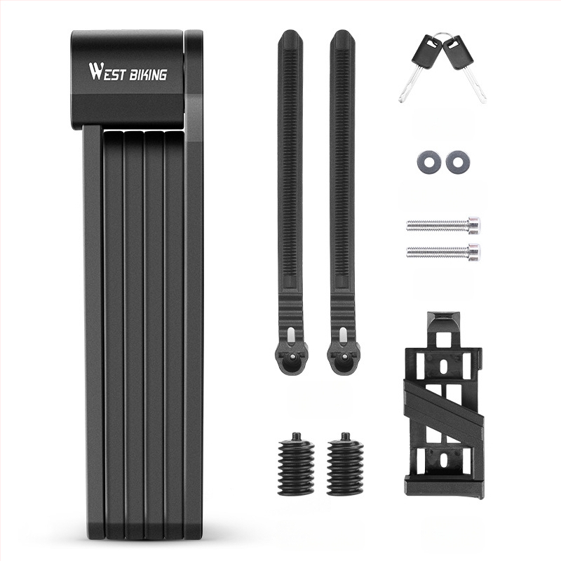 Vakarų motociklininko kalnų dviračio užraktas dviračio sulankstoma spyna kelio automobilio užraktas motociklo elektrinio automobilio užraktas apsaugos nuo vagystės įranga