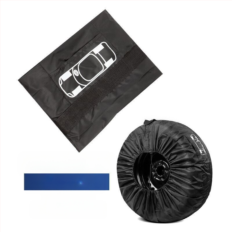 Трансгранична гореща разпродажба, калъф за гума от 190T полиестер и тафта, калъф за резервна гума за кола, чанта за съхранение на зимни гуми, защитен калъф за колело