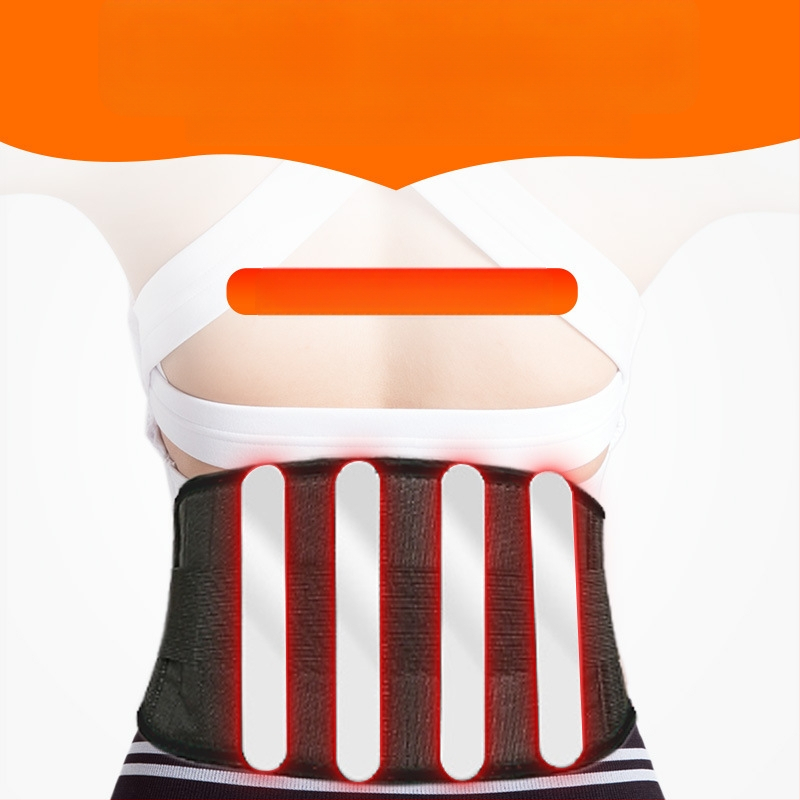 Колан за поддръжка на талията на едро, дишащ, разширен колан за поддръжка на талията, стоманена плоча, подвижен колан за поддръжка на талията