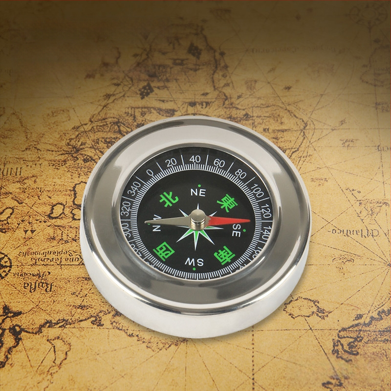 Õues kompassiga taskukell, ülitäpne multifunktsionaalne õpilase täpne veekindel sportauto põhjakompassi instrument