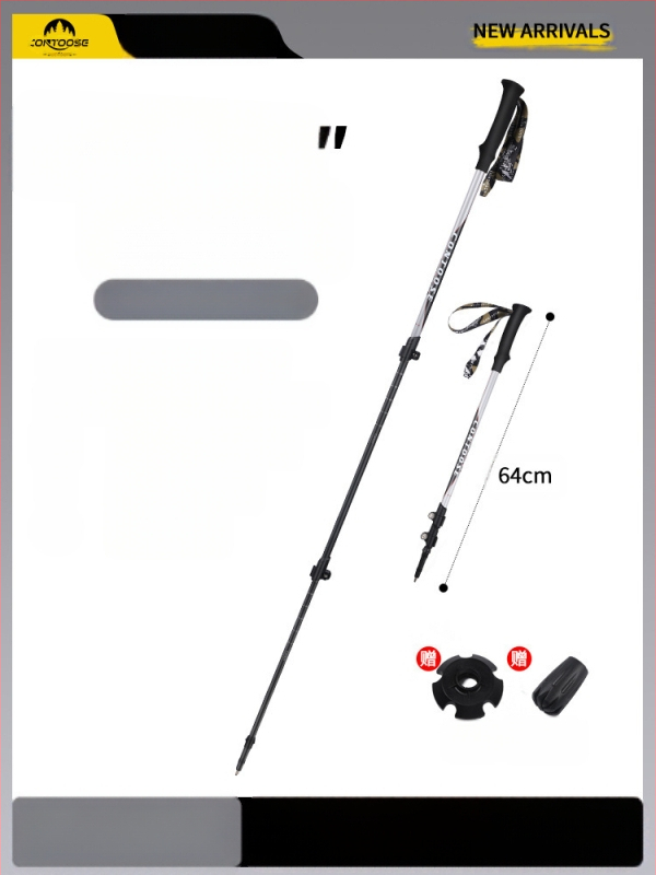 Kuangtu süsinikkiust ronimiskepp Kolmeosaline teleskoopkark meestele ja naistele Matkaronimisvarustus Ülikerge libisemiskindel kark