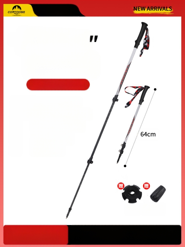 Kuangtu süsinikkiust ronimiskepp Kolmeosaline teleskoopkark meestele ja naistele Matkaronimisvarustus Ülikerge libisemiskindel kark