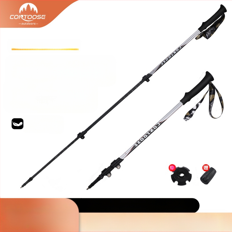 Kuangtu süsinikkiust ronimiskepp Kolmeosaline teleskoopkark meestele ja naistele Matkaronimisvarustus Ülikerge libisemiskindel kark