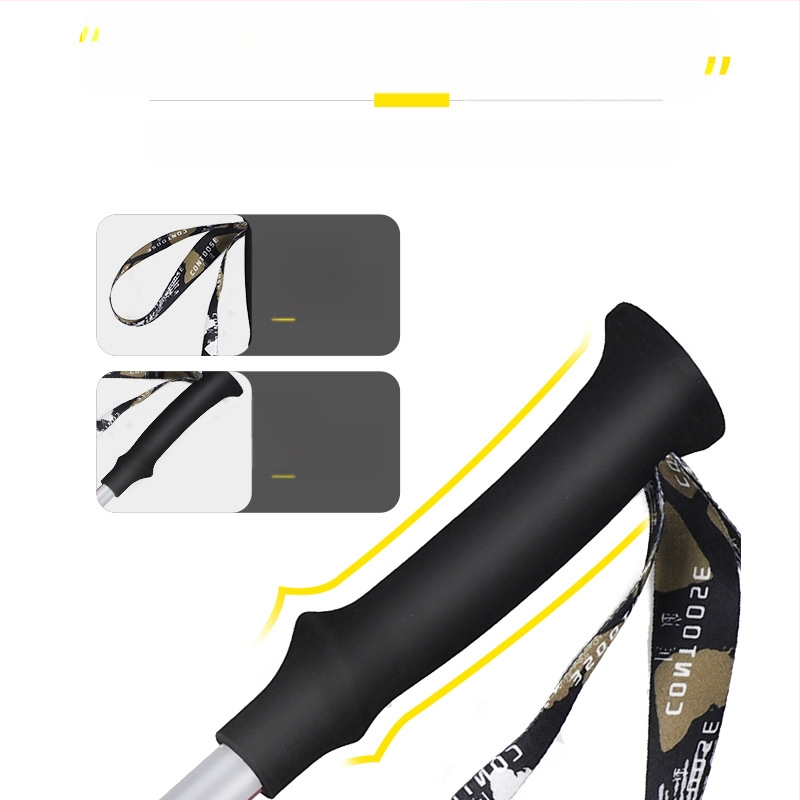 Kuangtu süsinikkiust ronimiskepp Kolmeosaline teleskoopkark meestele ja naistele Matkaronimisvarustus Ülikerge libisemiskindel kark