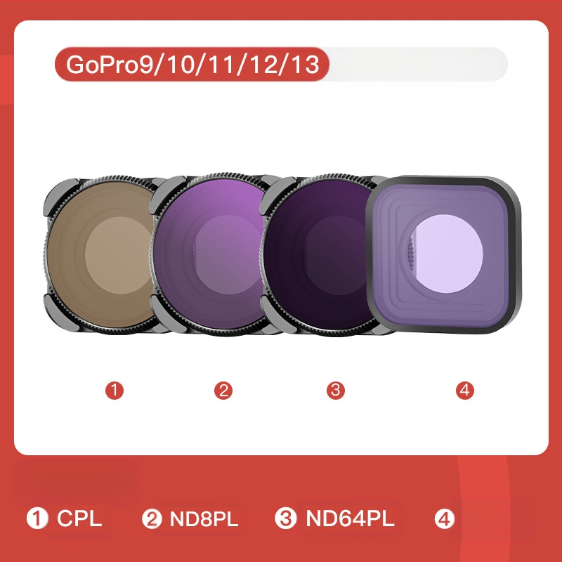 MECO MECO gopro9/10/11/12 αθλητική κάμερα με φίλτρο CPL πολωμένο ND με μείωση φωτός και προστασία UV από ζημιές από το φως