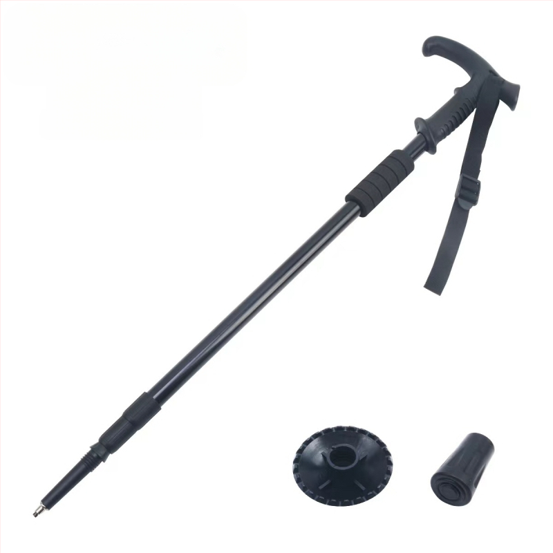 Lauko kelionių žygio lazdos, sulankstomos žygio lazdos, didmeninė prekyba aliuminio lydinio ištraukiamais trijų dalių ramentais, gamintojais