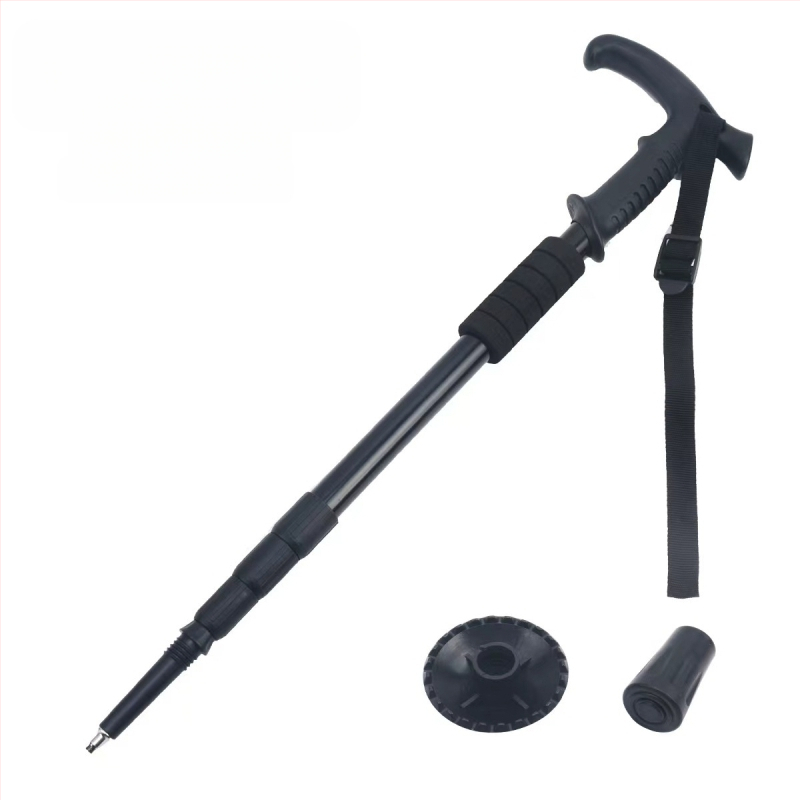 Lauko kelionių žygio lazdos, sulankstomos žygio lazdos, didmeninė prekyba aliuminio lydinio ištraukiamais trijų dalių ramentais, gamintojais