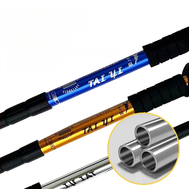 Lauko kelionių žygio lazdos, sulankstomos žygio lazdos, didmeninė prekyba aliuminio lydinio ištraukiamais trijų dalių ramentais, gamintojais