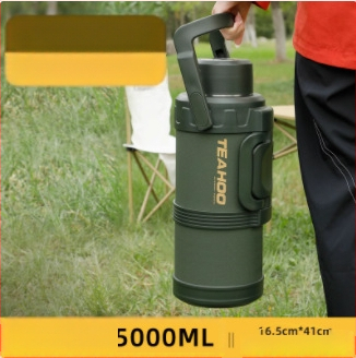 „Qihu Thermos“ didelės talpos 6 litrų termosas, nešiojamas automobilio lauko termosas, pagamintas iš 316 nerūdijančio plieno