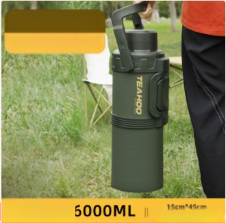 „Qihu Thermos“ didelės talpos 6 litrų termosas, nešiojamas automobilio lauko termosas, pagamintas iš 316 nerūdijančio plieno