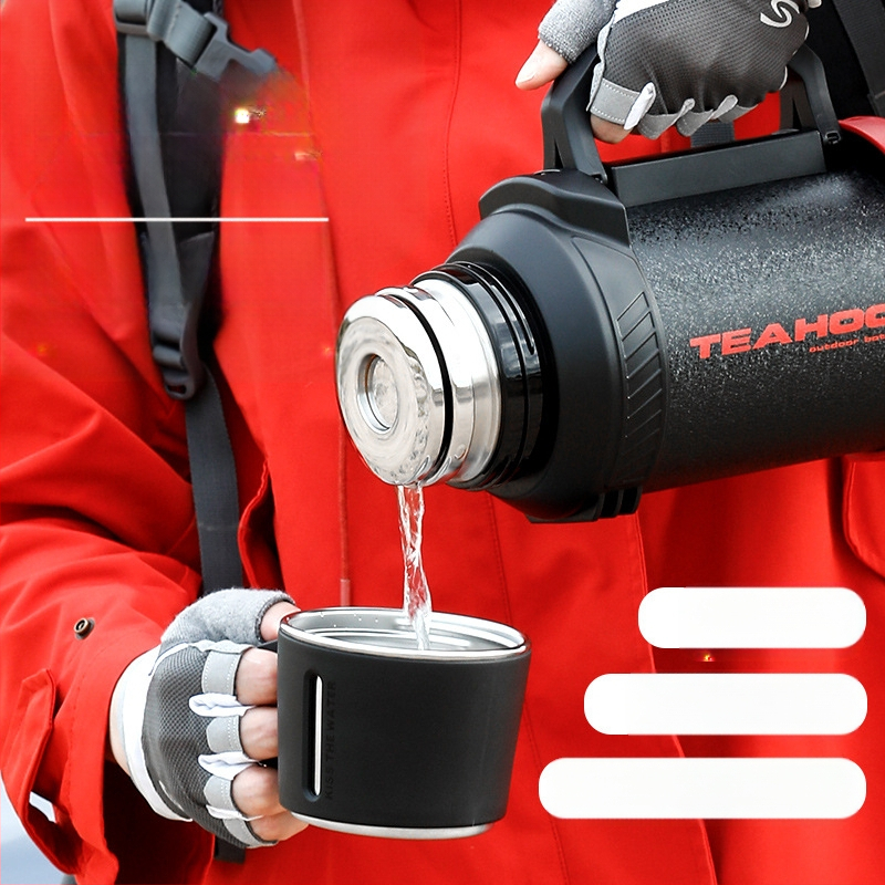 „Qihu Thermos“ didelės talpos 6 litrų termosas, nešiojamas automobilio lauko termosas, pagamintas iš 316 nerūdijančio plieno