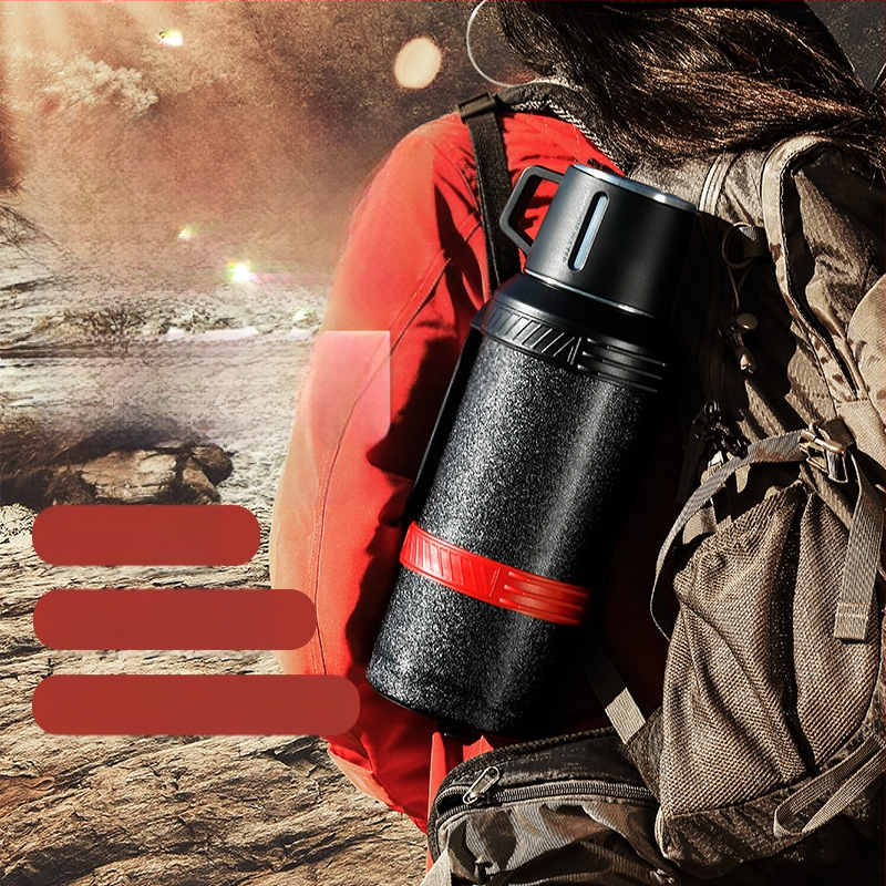 „Qihu Thermos“ didelės talpos 6 litrų termosas, nešiojamas automobilio lauko termosas, pagamintas iš 316 nerūdijančio plieno