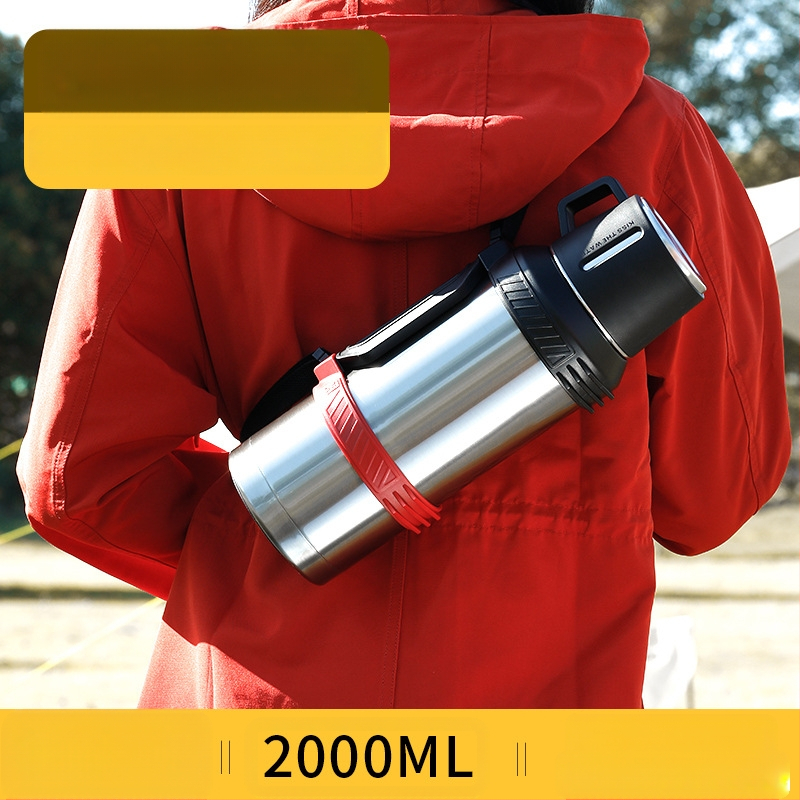 „Qihu Thermos“ didelės talpos 6 litrų termosas, nešiojamas automobilio lauko termosas, pagamintas iš 316 nerūdijančio plieno