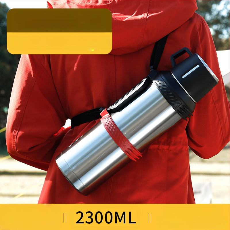 „Qihu Thermos“ didelės talpos 6 litrų termosas, nešiojamas automobilio lauko termosas, pagamintas iš 316 nerūdijančio plieno