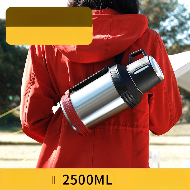 „Qihu Thermos“ didelės talpos 6 litrų termosas, nešiojamas automobilio lauko termosas, pagamintas iš 316 nerūdijančio plieno