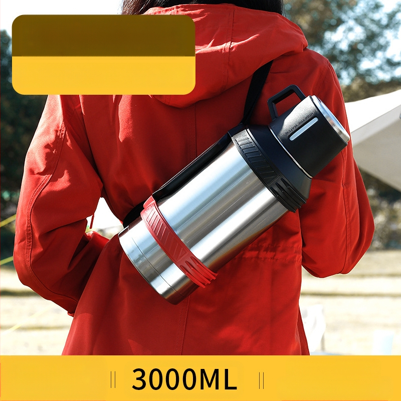 „Qihu Thermos“ didelės talpos 6 litrų termosas, nešiojamas automobilio lauko termosas, pagamintas iš 316 nerūdijančio plieno