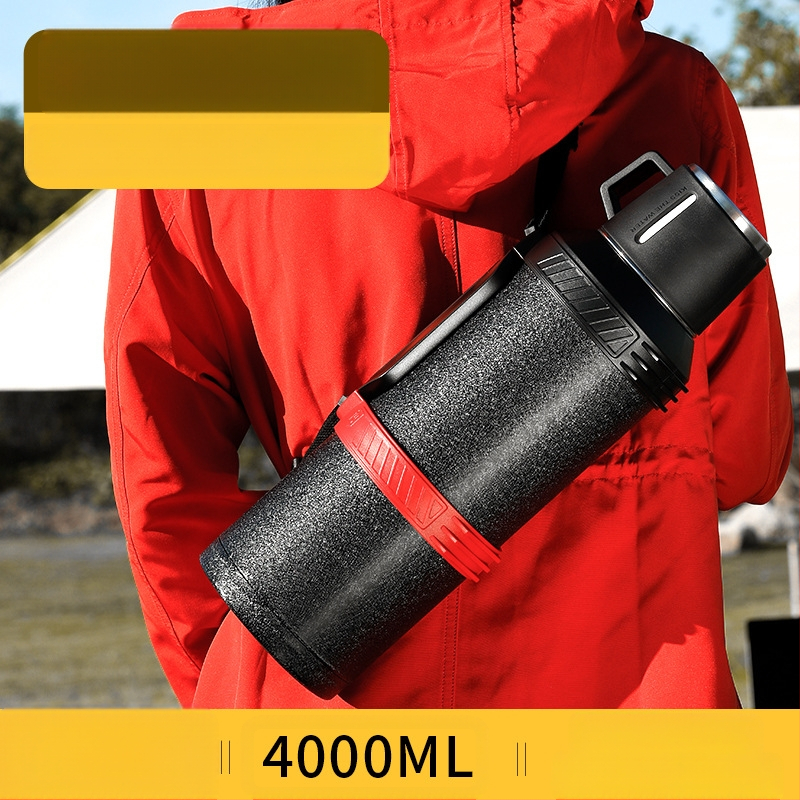 „Qihu Thermos“ didelės talpos 6 litrų termosas, nešiojamas automobilio lauko termosas, pagamintas iš 316 nerūdijančio plieno