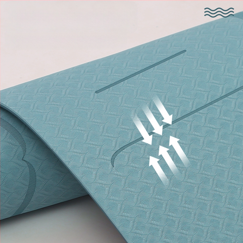 Jogos kilimėlis su nemokamu pristatymu, praplatintas, 80 cm, neslystantis, 0,6 mm jogos kilimėlis pradedantiesiems, jogos namams.