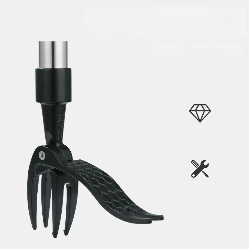 „Amazon“ naujas šiaudų rautuvo pėdelė, bepakopis, lenkiamas piktžolių kablis, namų sodininkystės piktžolių ir šaknų naikinimo kastuvas, vertikalus piktžolių rautuvas