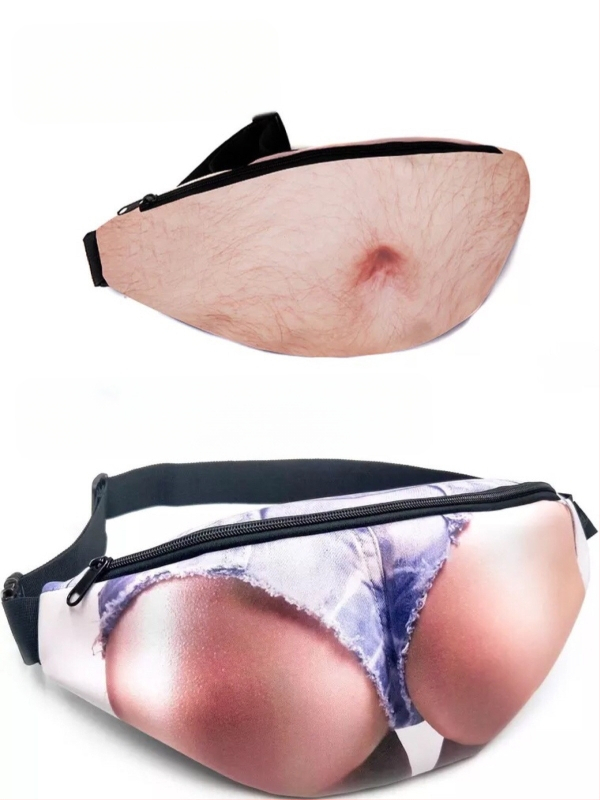 Tarpvalstybinė karšto tėčio krepšio pilvo juosmens krepšys, apsaugantis nuo priekabiavimo, kūrybingas parodijos alaus pilvo juosmens krepšys, didmeninė prekyba