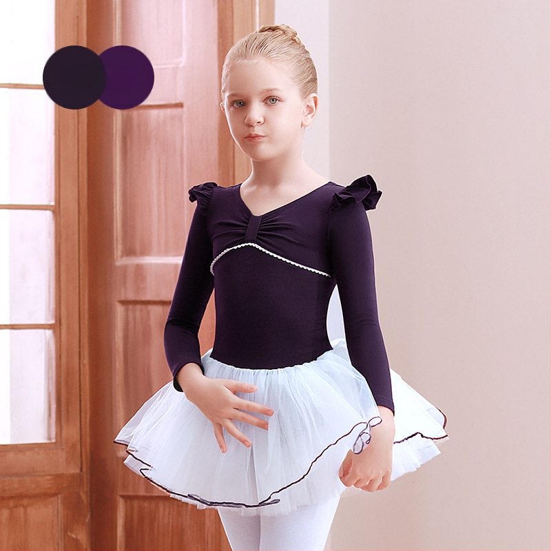 Deju apģērbs bērnu pavasara un rudens garām piedurknēm mazuļiem ķīniešu deju baleta svārki meitenēm profesionālās prakses pakāpes eksāmena prakses apģērbs