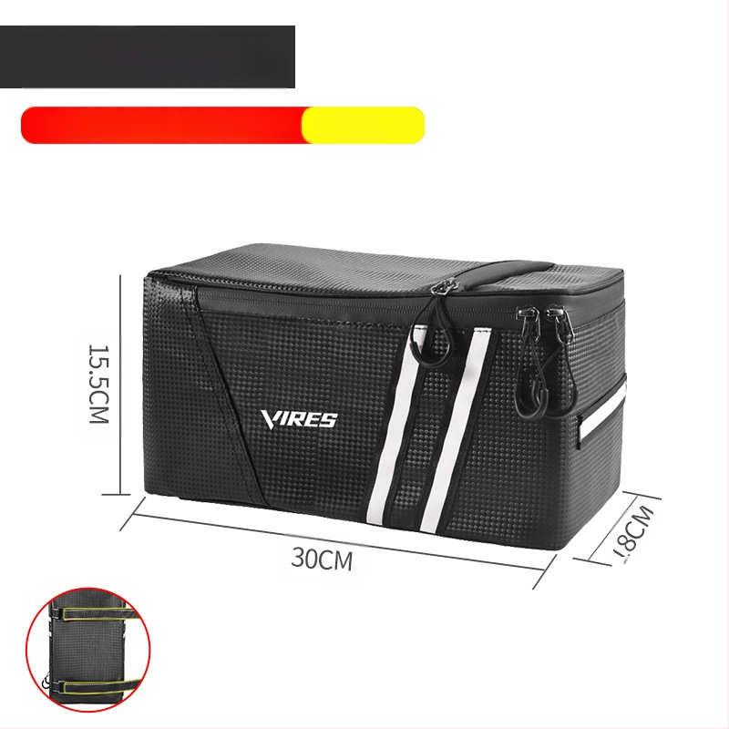 Dviračio elektrinės transporto priemonės vairavimo krepšys kalnų dviračio galinės sėdynės uodegos krepšys vandeniui atspari didelės talpos daiktadėžės galinė lentyna