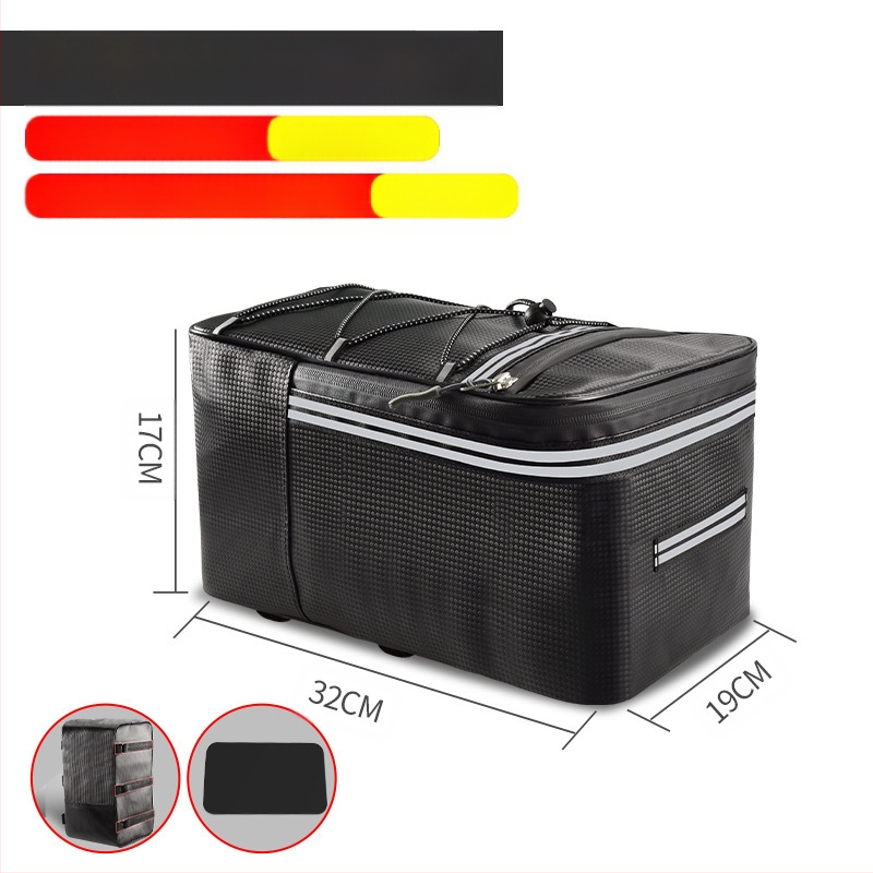 Dviračio elektrinės transporto priemonės vairavimo krepšys kalnų dviračio galinės sėdynės uodegos krepšys vandeniui atspari didelės talpos daiktadėžės galinė lentyna