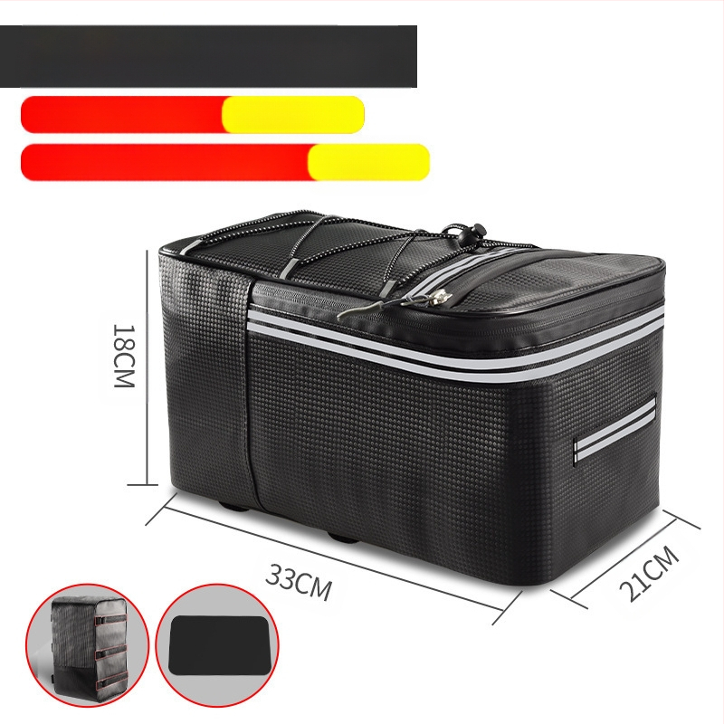 Dviračio elektrinės transporto priemonės vairavimo krepšys kalnų dviračio galinės sėdynės uodegos krepšys vandeniui atspari didelės talpos daiktadėžės galinė lentyna