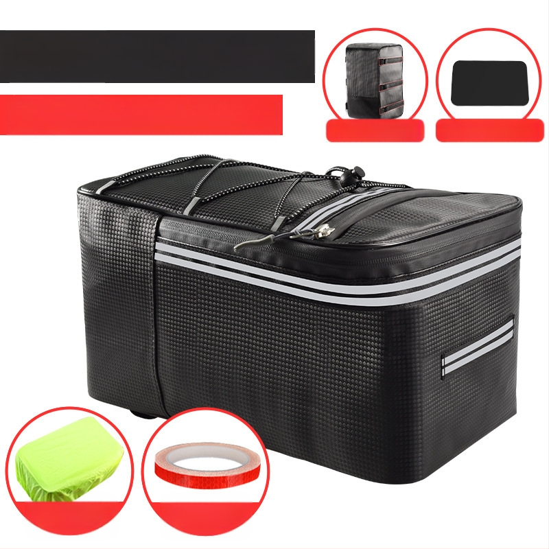 Dviračio elektrinės transporto priemonės vairavimo krepšys kalnų dviračio galinės sėdynės uodegos krepšys vandeniui atspari didelės talpos daiktadėžės galinė lentyna