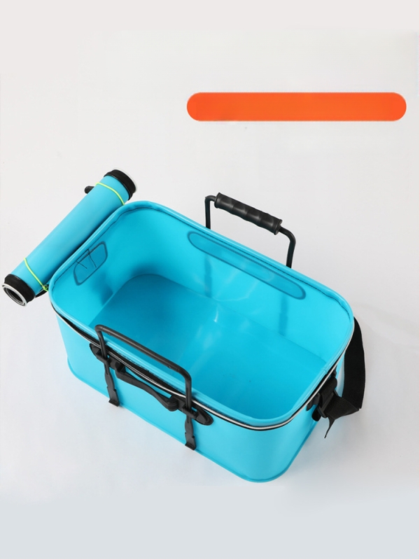 Kaasaskantav kalaämber kaanega hapnikupumbaga EVA paksendatud kalaämber eluskala kast kokkupandav kaasaskantav eluskalaämber looduslikuks kalapüügiks