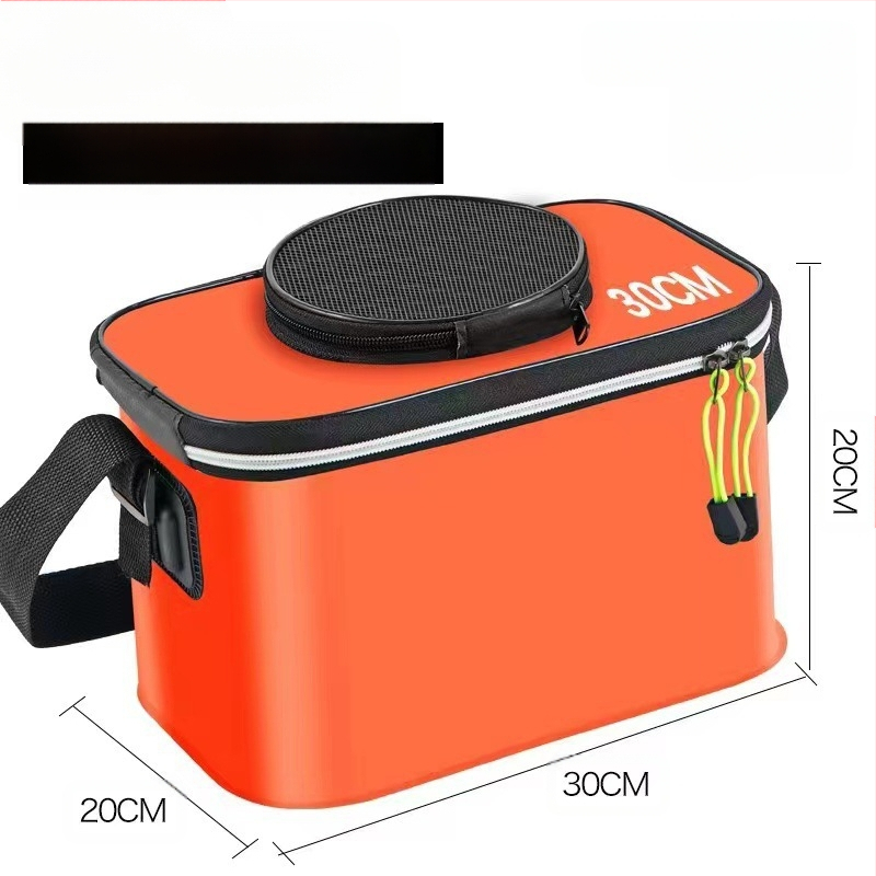 Kaasaskantav kalaämber kaanega hapnikupumbaga EVA paksendatud kalaämber eluskala kast kokkupandav kaasaskantav eluskalaämber looduslikuks kalapüügiks