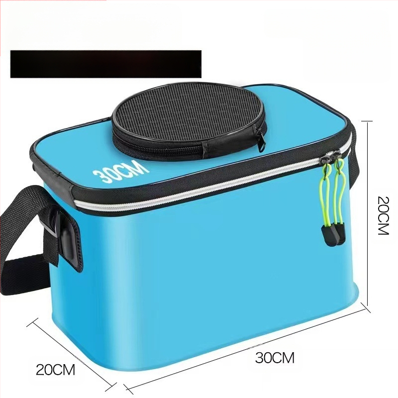 Kaasaskantav kalaämber kaanega hapnikupumbaga EVA paksendatud kalaämber eluskala kast kokkupandav kaasaskantav eluskalaämber looduslikuks kalapüügiks