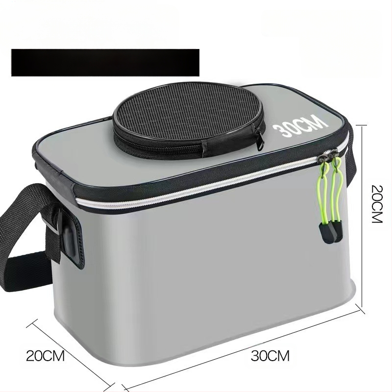 Kaasaskantav kalaämber kaanega hapnikupumbaga EVA paksendatud kalaämber eluskala kast kokkupandav kaasaskantav eluskalaämber looduslikuks kalapüügiks