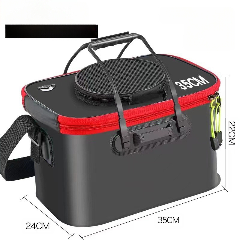 Kaasaskantav kalaämber kaanega hapnikupumbaga EVA paksendatud kalaämber eluskala kast kokkupandav kaasaskantav eluskalaämber looduslikuks kalapüügiks