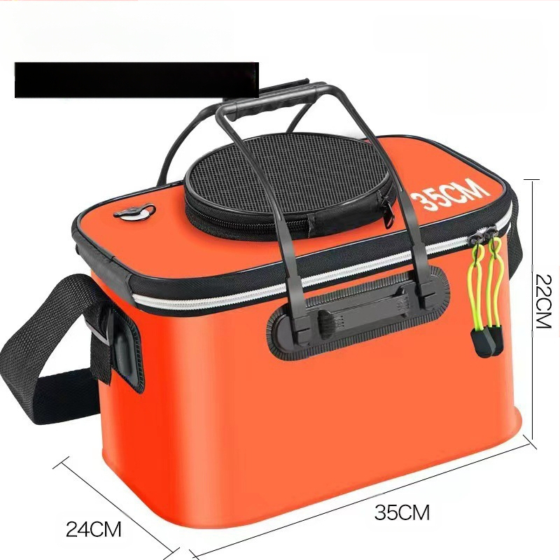 Kaasaskantav kalaämber kaanega hapnikupumbaga EVA paksendatud kalaämber eluskala kast kokkupandav kaasaskantav eluskalaämber looduslikuks kalapüügiks