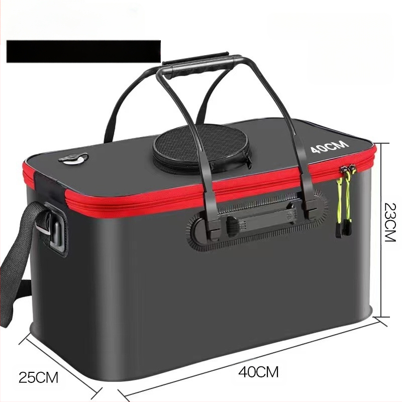 Kaasaskantav kalaämber kaanega hapnikupumbaga EVA paksendatud kalaämber eluskala kast kokkupandav kaasaskantav eluskalaämber looduslikuks kalapüügiks