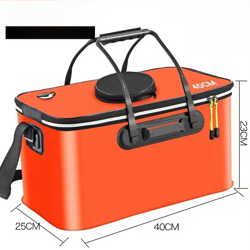 Kaasaskantav kalaämber kaanega hapnikupumbaga EVA paksendatud kalaämber eluskala kast kokkupandav kaasaskantav eluskalaämber looduslikuks kalapüügiks