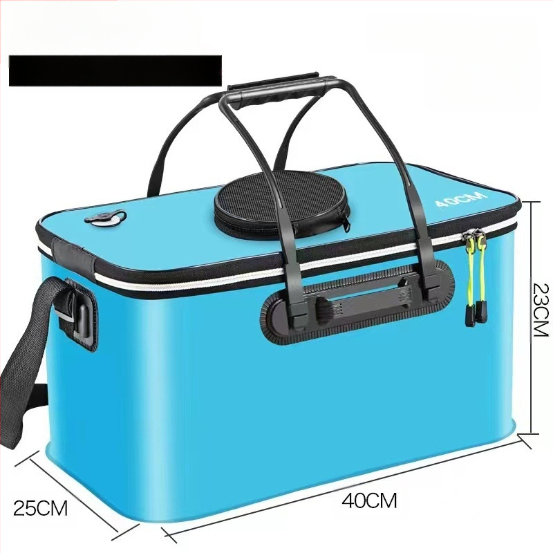 Kaasaskantav kalaämber kaanega hapnikupumbaga EVA paksendatud kalaämber eluskala kast kokkupandav kaasaskantav eluskalaämber looduslikuks kalapüügiks
