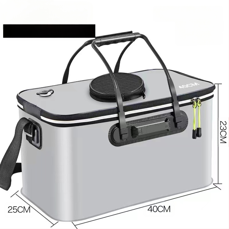 Kaasaskantav kalaämber kaanega hapnikupumbaga EVA paksendatud kalaämber eluskala kast kokkupandav kaasaskantav eluskalaämber looduslikuks kalapüügiks