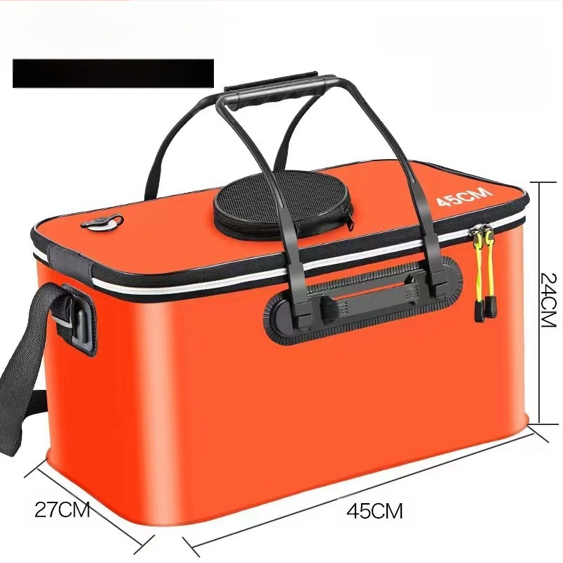 Kaasaskantav kalaämber kaanega hapnikupumbaga EVA paksendatud kalaämber eluskala kast kokkupandav kaasaskantav eluskalaämber looduslikuks kalapüügiks
