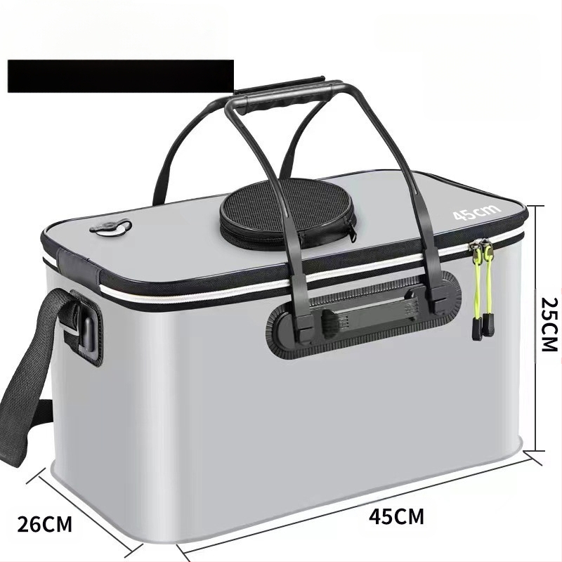 Kaasaskantav kalaämber kaanega hapnikupumbaga EVA paksendatud kalaämber eluskala kast kokkupandav kaasaskantav eluskalaämber looduslikuks kalapüügiks