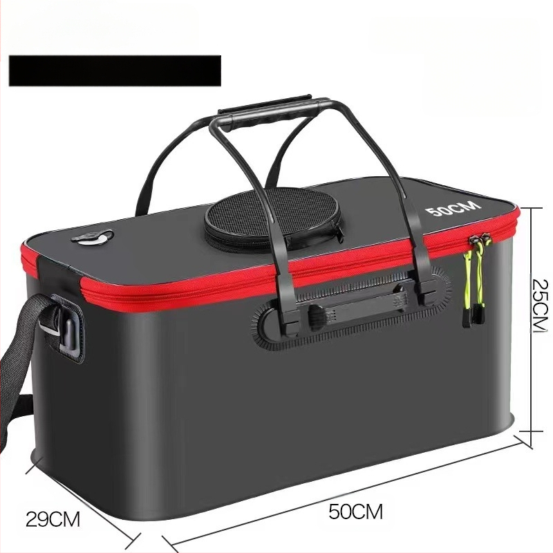 Kaasaskantav kalaämber kaanega hapnikupumbaga EVA paksendatud kalaämber eluskala kast kokkupandav kaasaskantav eluskalaämber looduslikuks kalapüügiks