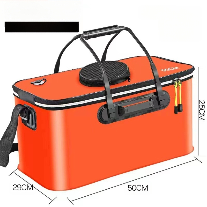 Kaasaskantav kalaämber kaanega hapnikupumbaga EVA paksendatud kalaämber eluskala kast kokkupandav kaasaskantav eluskalaämber looduslikuks kalapüügiks